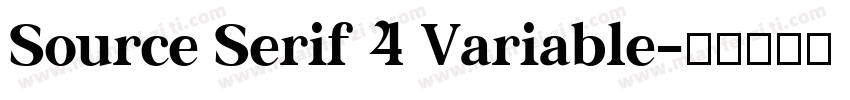 Source Serif 4 Variable字体转换